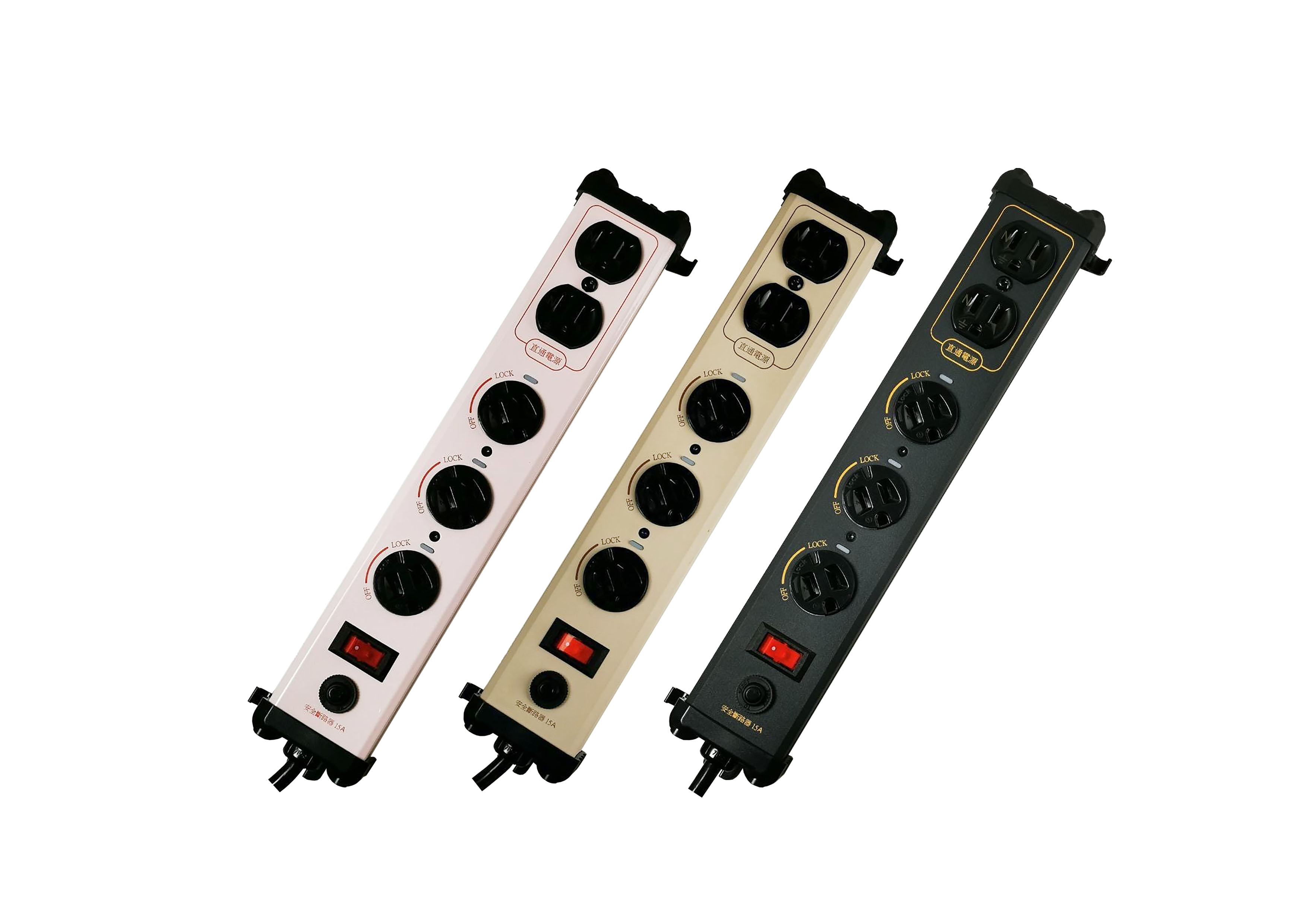 鋁合金電源突波保護旋轉插座